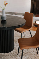 Hospitality furniture - Pillar Base Marble Dining Table - www.oroatrade.com
