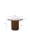 Hospitality furniture - Pillar Base Marble Dining Table - www.oroatrade.com