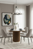 Hospitality furniture - Pillar Base Marble Dining Table - www.oroatrade.com