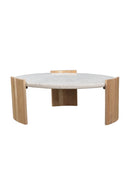 Hospitality furniture - White Marble Round Coffee Table - www.oroatrade.com