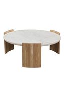 Hospitality furniture - White Marble Round Coffee Table - www.oroatrade.com