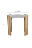 Contract furniture - White Oak Round Side Table - www.oroatrade.com
