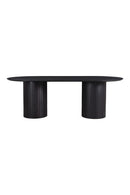 Contract furniture - Black Acacia Wood Dining Table - www.oroatrade.com