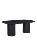 Contract furniture - Black Acacia Wood Dining Table - www.oroatrade.com