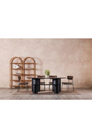 Contract furniture - Black Acacia Wood Dining Table - www.oroatrade.com