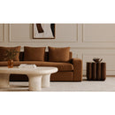 Scalloped Brown Acacia Accent Table | Novi Living Punyo Punyo