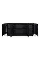 Contract furniture - Black Acacia 4-Door Sideboard - www.oroatrade.com