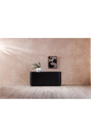 Contract furniture - Black Acacia 4-Door Sideboard - www.oroatrade.com