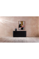 Contract furniture - Black Acacia 4-Door Sideboard - www.oroatrade.com
