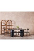 Black Acacia Wood Bench | Novi Living Povera | Oroa.com
