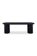 Black Acacia Wood Bench | Novi Living Povera | Oroa.com
