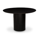 Black Acacia Round Dining Table | Novi Living Povera