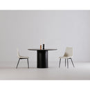 Black Acacia Round Dining Table | Novi Living Povera