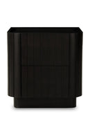 Hospitality furniture - Black Acacia 2-Drawer Nightstand - www.oroatrade.com
