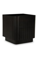 Hospitality furniture - Black Acacia 2-Drawer Nightstand - www.oroatrade.com