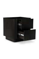 Hospitality furniture - Black Acacia 2-Drawer Nightstand - www.oroatrade.com