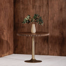 Round Scalloped Pedestal Coffee Table | Novi Living Nomi