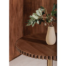 Round Scalloped Pedestal Coffee Table | Novi Living Nomi