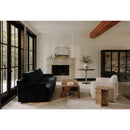 Round Scalloped Pedestal Coffee Table | Novi Living Nomi