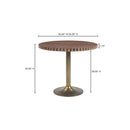 Round Scalloped Pedestal Coffee Table | Novi Living Nomi