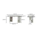 Hospitality furniture - Green Onyx Marble Dining Table - www.oroatrade.com