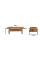 Contract furniture - Sandblasted Mango Wood Coffee Table - www.oroatrade.com