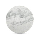 Round Gray Marble Accent Table | Novi Living Evelyn