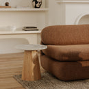 Round Gray Marble Accent Table | Novi Living Evelyn