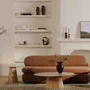 Round Gray Marble Accent Table | Novi Living Evelyn