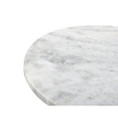 Round Gray Marble Accent Table | Novi Living Evelyn