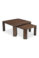 Contract furniture - Brown Wooden Nesting Coffee Tables (2) - www.oroatrade.com