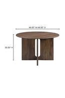 Hospitality furniture - Cross-Base Round Dining Table - www.oroatrade.com