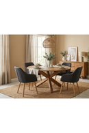 Vintage Brown Wooden Dining Table | Novi Living Wesley | Oroatrade.com