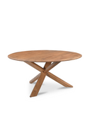 Vintage Brown Wooden Dining Table | Novi Living Wesley | Oroatrade.com