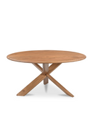 Vintage Brown Wooden Dining Table | Novi Living Wesley | Oroatrade.com