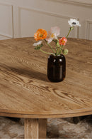 Oak Round Dining Table | Novi Living Joel | Oroa.com