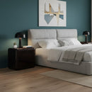 2-Drawer Brown Acacia Nightstand | Novi Living Rory | Oroa.com