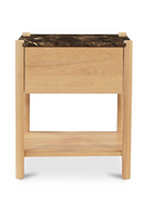 Marble Top 1-Drawer Nightstand | Novi Living Elio | Oroatrade.com