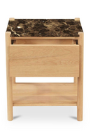 Marble Top 1-Drawer Nightstand | Novi Living Elio | Oroatrade.com