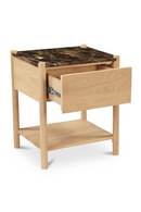 Marble Top 1-Drawer Nightstand | Novi Living Elio | Oroatrade.com