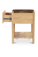 Marble Top 1-Drawer Nightstand | Novi Living Elio | Oroatrade.com