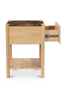 Marble Top 1-Drawer Nightstand | Novi Living Elio | Oroatrade.com