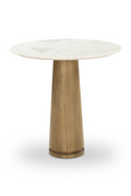 Round Marble Pedestal Coffee Table | Novi Living Sage | Oroa.com