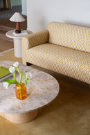 Wood Base Marble Coffee Table | Novi Living Carly | Oroatrade.com