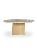 Wood Base Marble Coffee Table | Novi Living Carly | Oroatrade.com