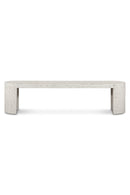 White Terrazzo Outdoor Bench | Novi Living Lyon | Oroa.com