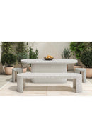 White Terrazzo Outdoor Bench | Novi Living Lyon | Oroa.com