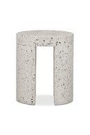 White Terrazzo Outdoor Stool | Novi Living Lyon | Oroa.com