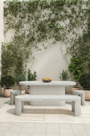 White Terrazzo Outdoor Stool | Novi Living Lyon | Oroa.com
