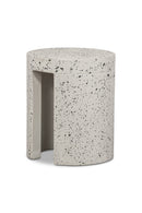 White Terrazzo Outdoor Stool | Novi Living Lyon | Oroa.com
